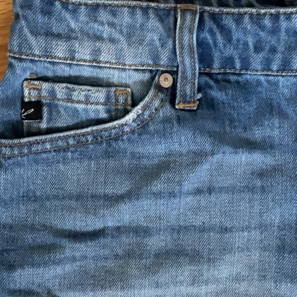 KanCan Blue Distressed Jean Shorts - Picture 2 of 9